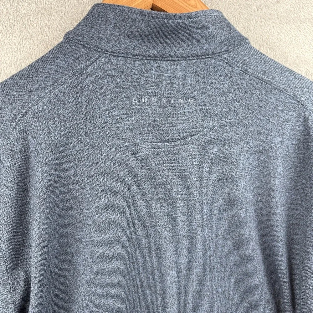 Dunning Golf 1/4 Zip Pullover Mens XXL Heather Blue Preppy Soft‎ Casual NWOT